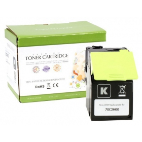 Compatibele Static Control toner cartridge, zwart, voor Lexmark 702HK (70C2HK0), 4000 pagina's.