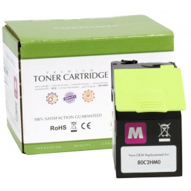 Compatibele Static Control Lexmark 802HM (80C2HM0) magenta toner cartridge voor laserprinters, 3000 pagina's.