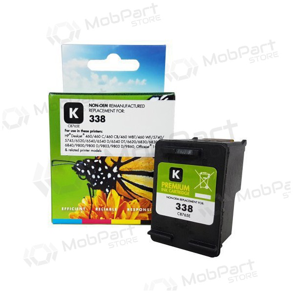 Compatibele Static Control HP 338 (C8765EE) zwarte inktcartridge voor inkjetprinters, 480 pagina's.