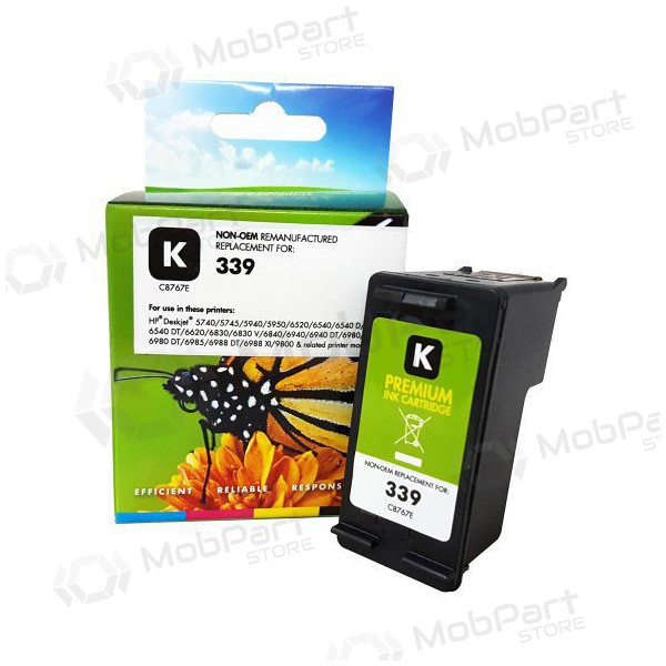 Compatibele Static Control HP 339 (C8767EE) zwarte inktcartridge, 860 pagina's.