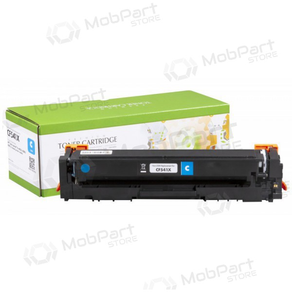 Compatibele cyaan toner cartridge voor laserprinters, vervangt HP 203X (CF541X) / Canon CRG-054HC, met nieuwe Static Control chip, 2500 pagina's.