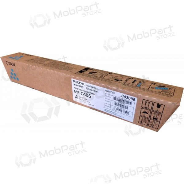 Ricoh MP C406 (842096) lasercartridge, cyaan