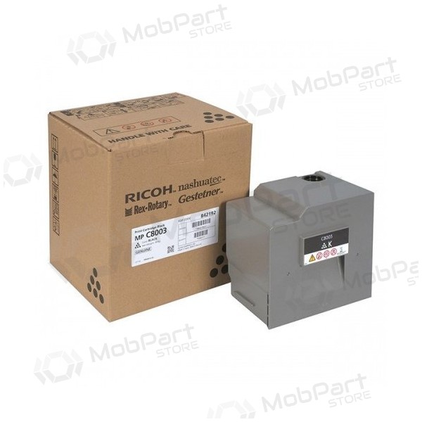 Ricoh MP C8003 (842192) lasercartridge, Zwart (SPEC)