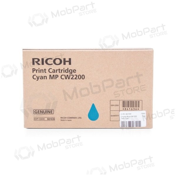 Ricoh MP CW2200 (841636) Inktcartridge, Cyaan