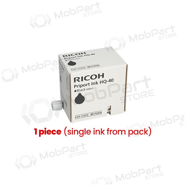 Ricoh Priport HQ-40 (817225) inktcartridge, zwart (1 stuk)