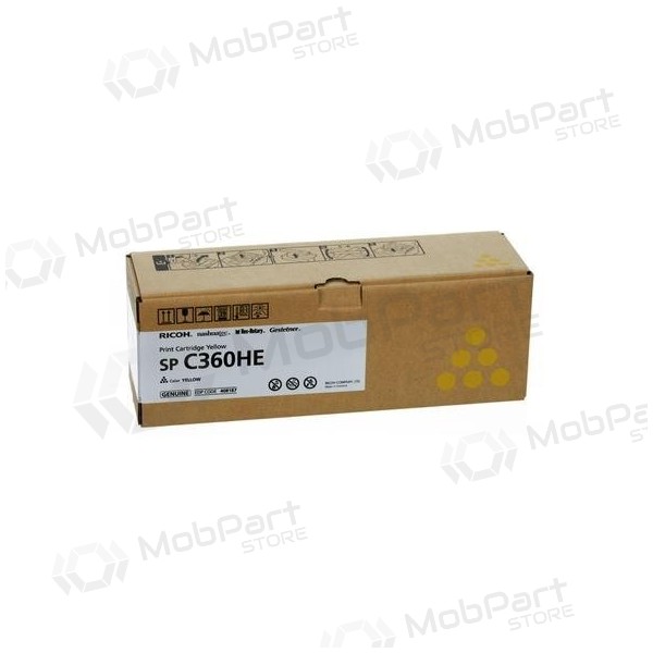 Ricoh SP C360HE (408187) lasercartridge, geel