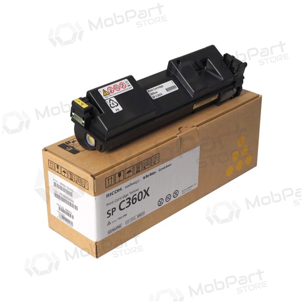 Ricoh SP C360X (408253) lasercartridge, geel