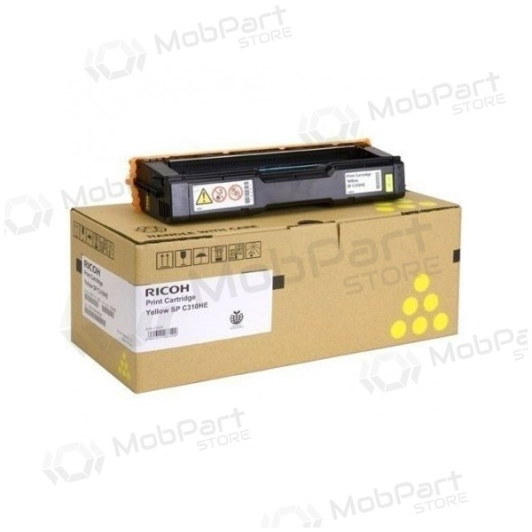 Ricoh SPC310HE (407635) lasercartridge, geel