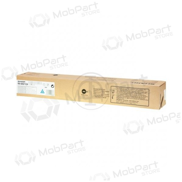 Sharp hoge capaciteit (MX61GTCA) cyaan toner cartridge voor laserprinters, 24.000 pagina's.