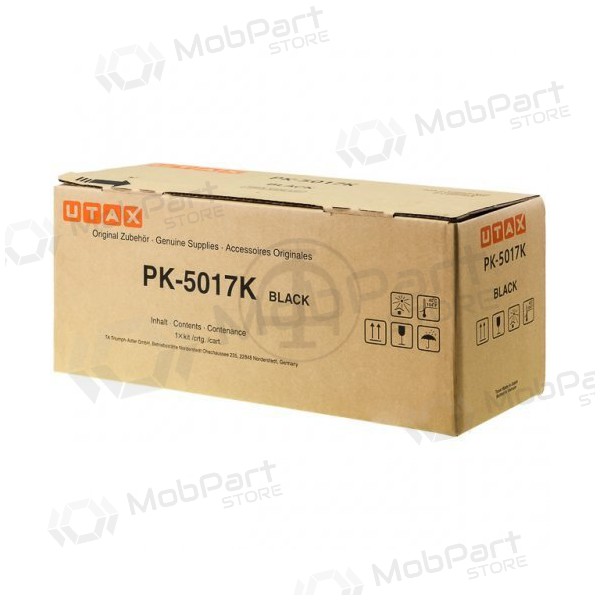 Triumph-Adler/Utax tonercartridge PK-5017K (1T02TV0UT0/1T02TV0TA0), zwarte cartridge voor laserprinters, 8000 pagina's